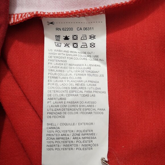 Puma Dry Cell Men's Size Large Red & White 1/4 Zip Closure Pullover - Picture 5 of 13